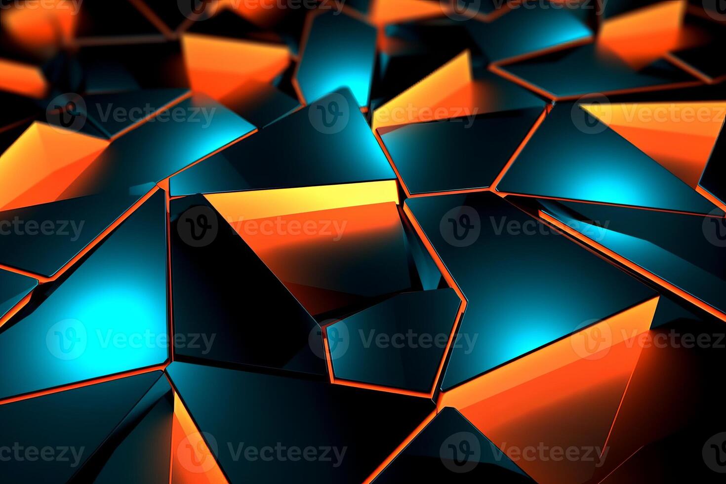 Sleek Modern Geometric Glowing Shapes Outline Background photo