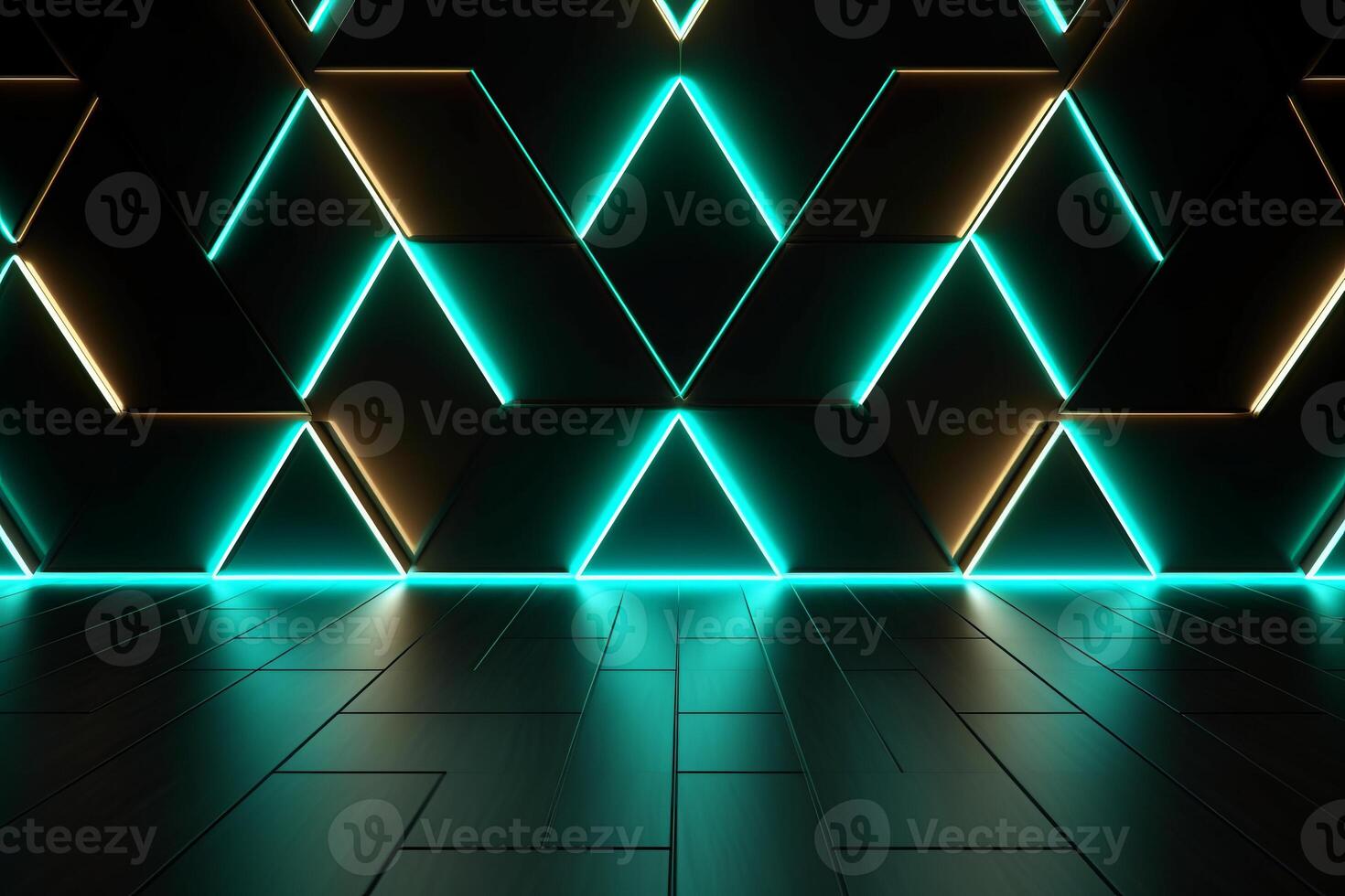 Sleek Modern Geometric Glowing Shapes Outline Background photo