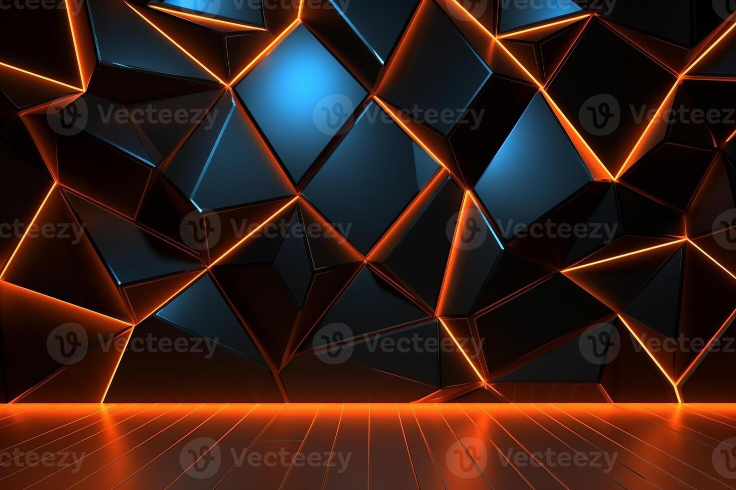 Sleek Modern Geometric Glowing Shapes Outline Background photo
