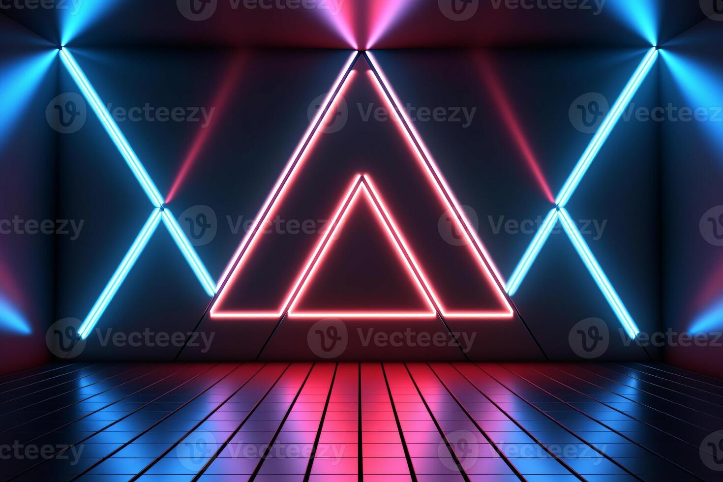 Sleek Modern Geometric Glowing Shapes Outline Background photo