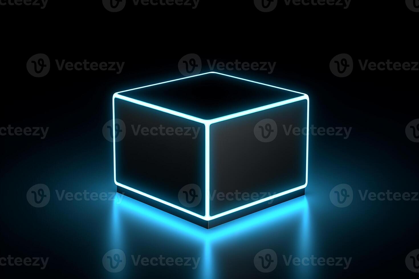 Sleek Modern Geometric Glowing Shapes Outline Background photo