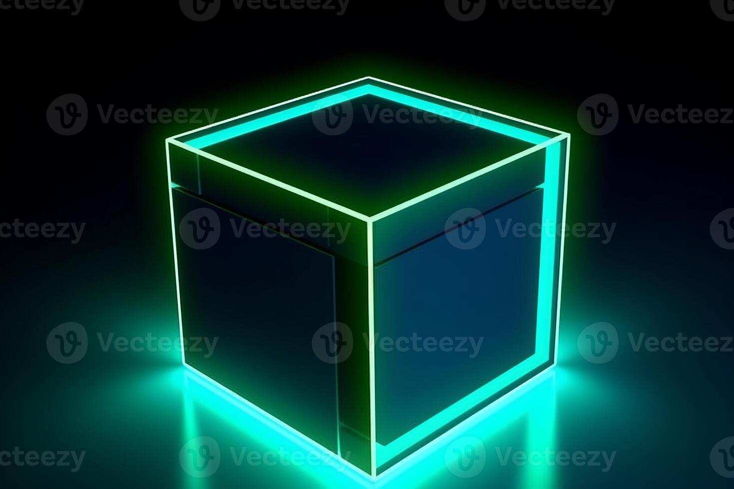 Sleek Modern Geometric Glowing Shapes Outline Background photo