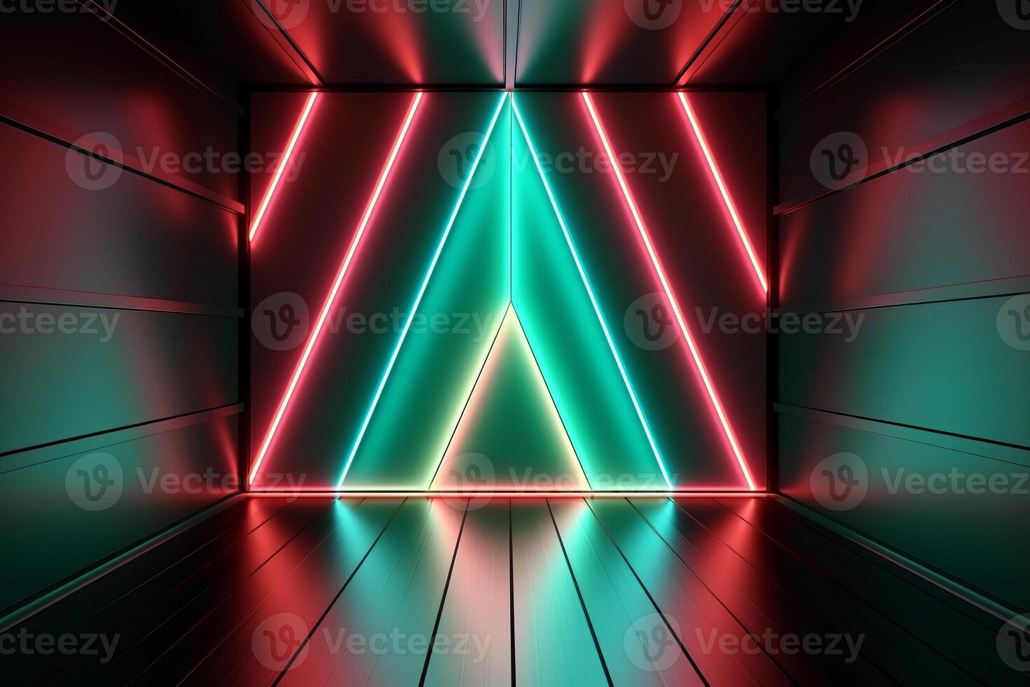 Sleek Modern Geometric Glowing Shapes Outline Background photo