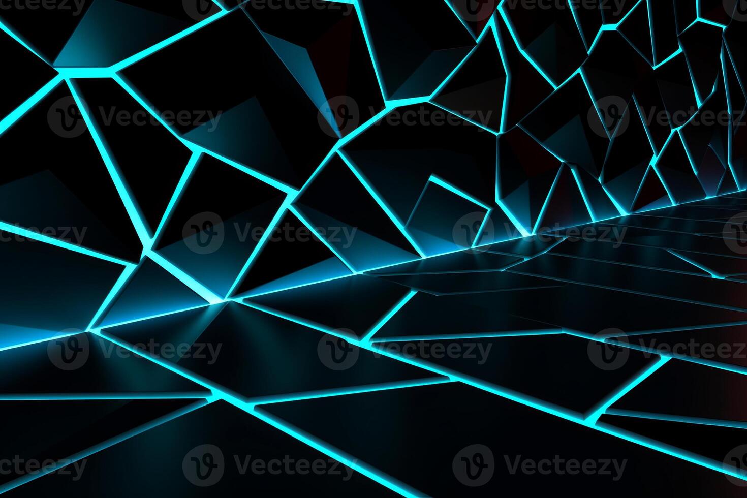 Sleek Modern Geometric Glowing Shapes Outline Background photo