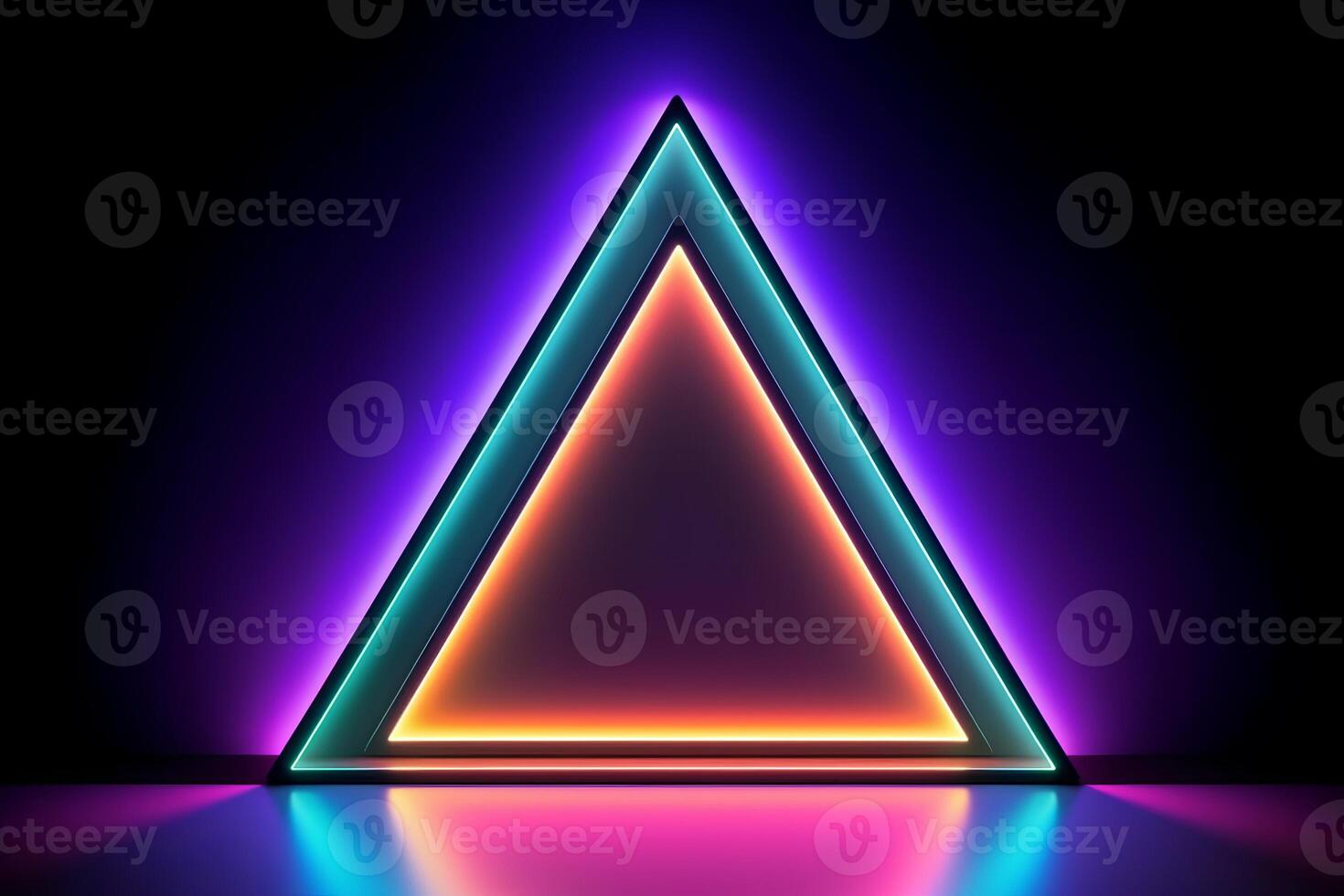 Sleek Modern Geometric Glowing Shapes Outline Background photo