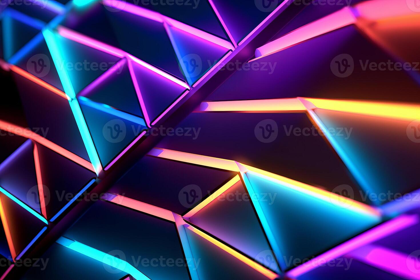 Sleek Modern Geometric Glowing Shapes Outline Background photo