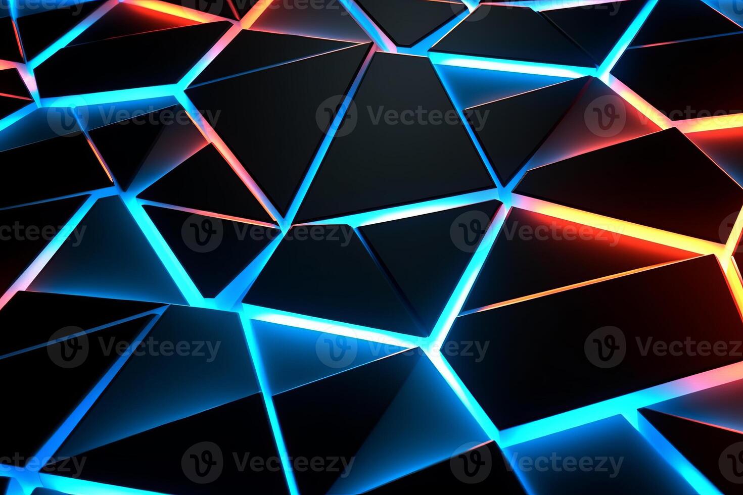 Sleek Modern Geometric Glowing Shapes Outline Background photo
