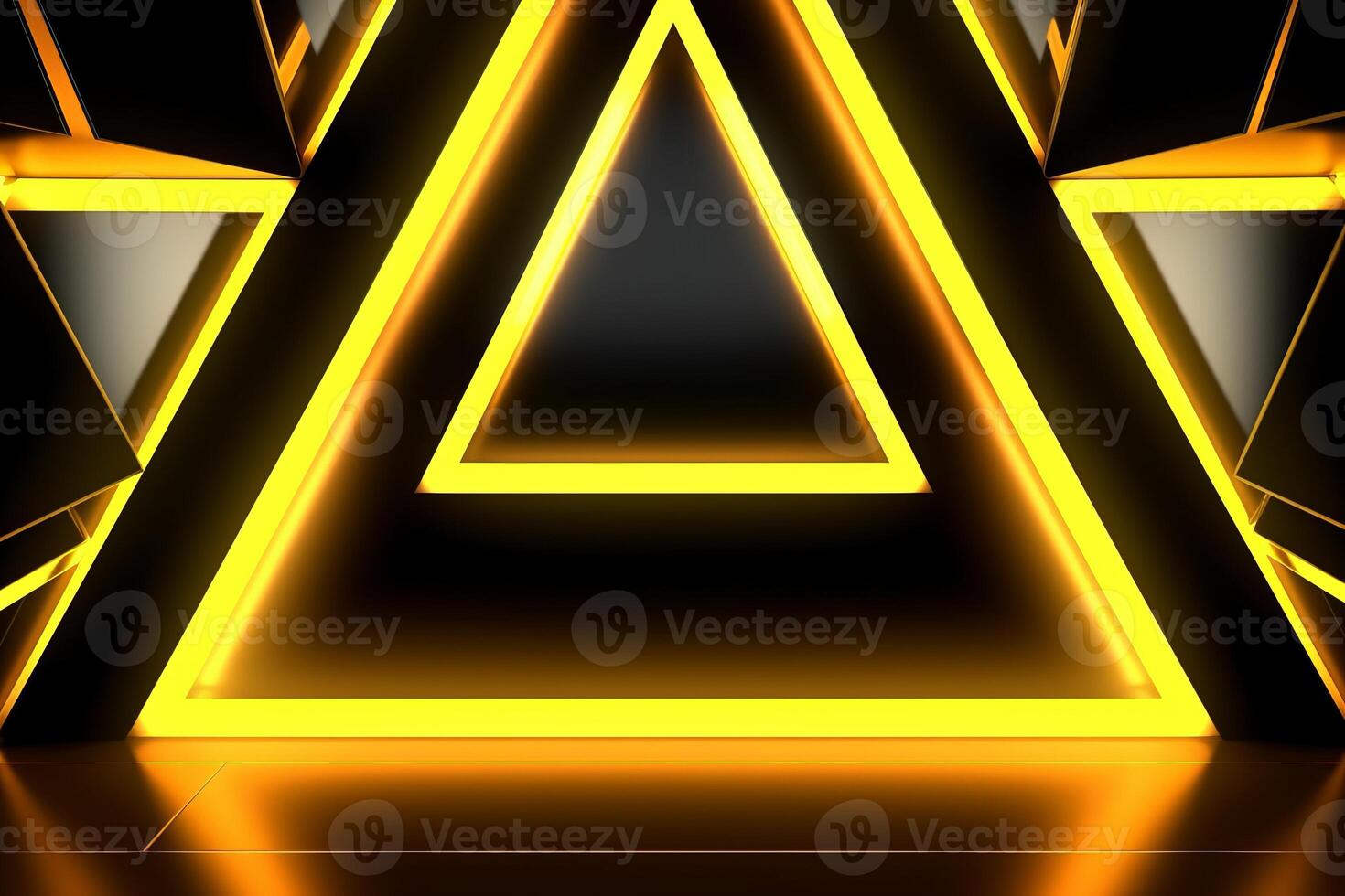 Sleek Modern Geometric Glowing Shapes Outline Background photo