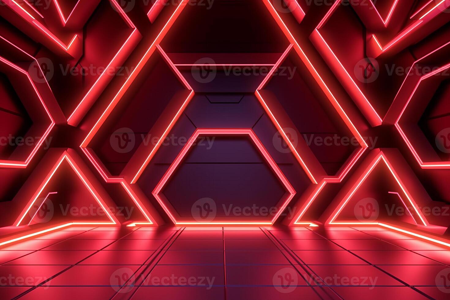 Sleek Modern Geometric Glowing Shapes Outline Background photo