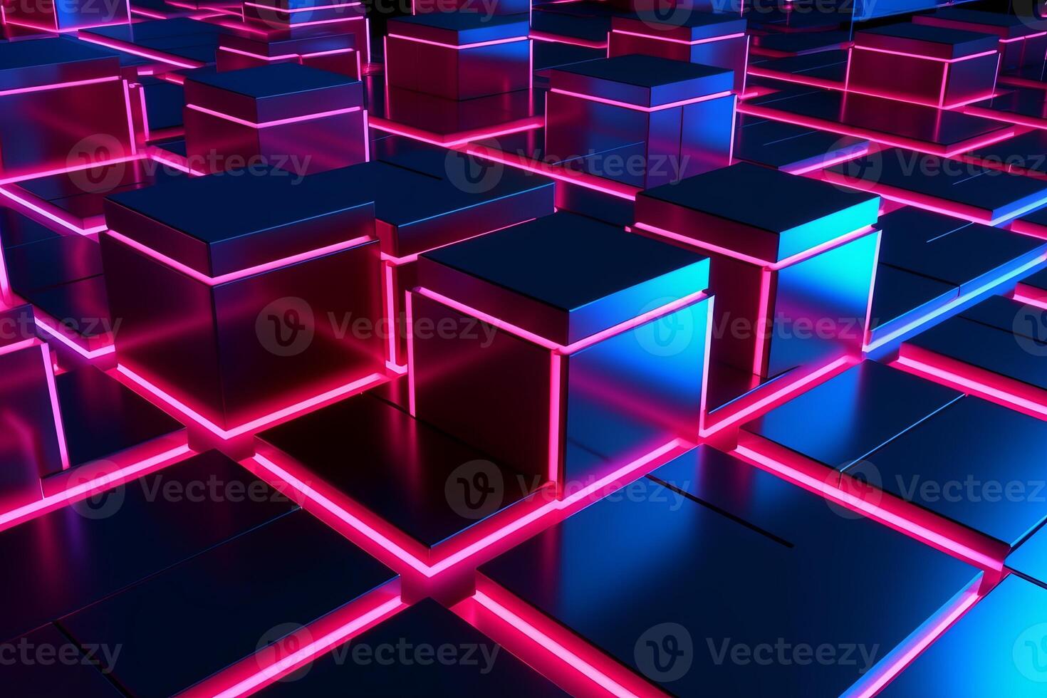 Sleek Modern Geometric Glowing Shapes Outline Background photo