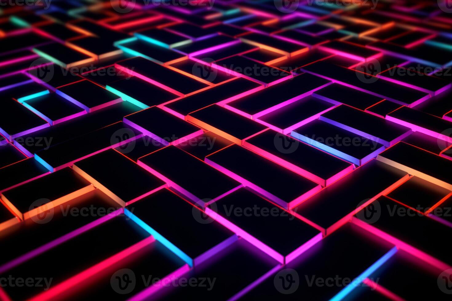 Sleek Modern Geometric Glowing Shapes Outline Background photo