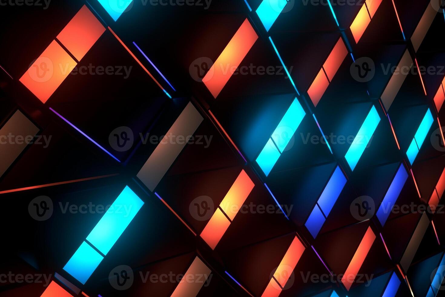 Sleek Modern Geometric Glowing Shapes Outline Background photo