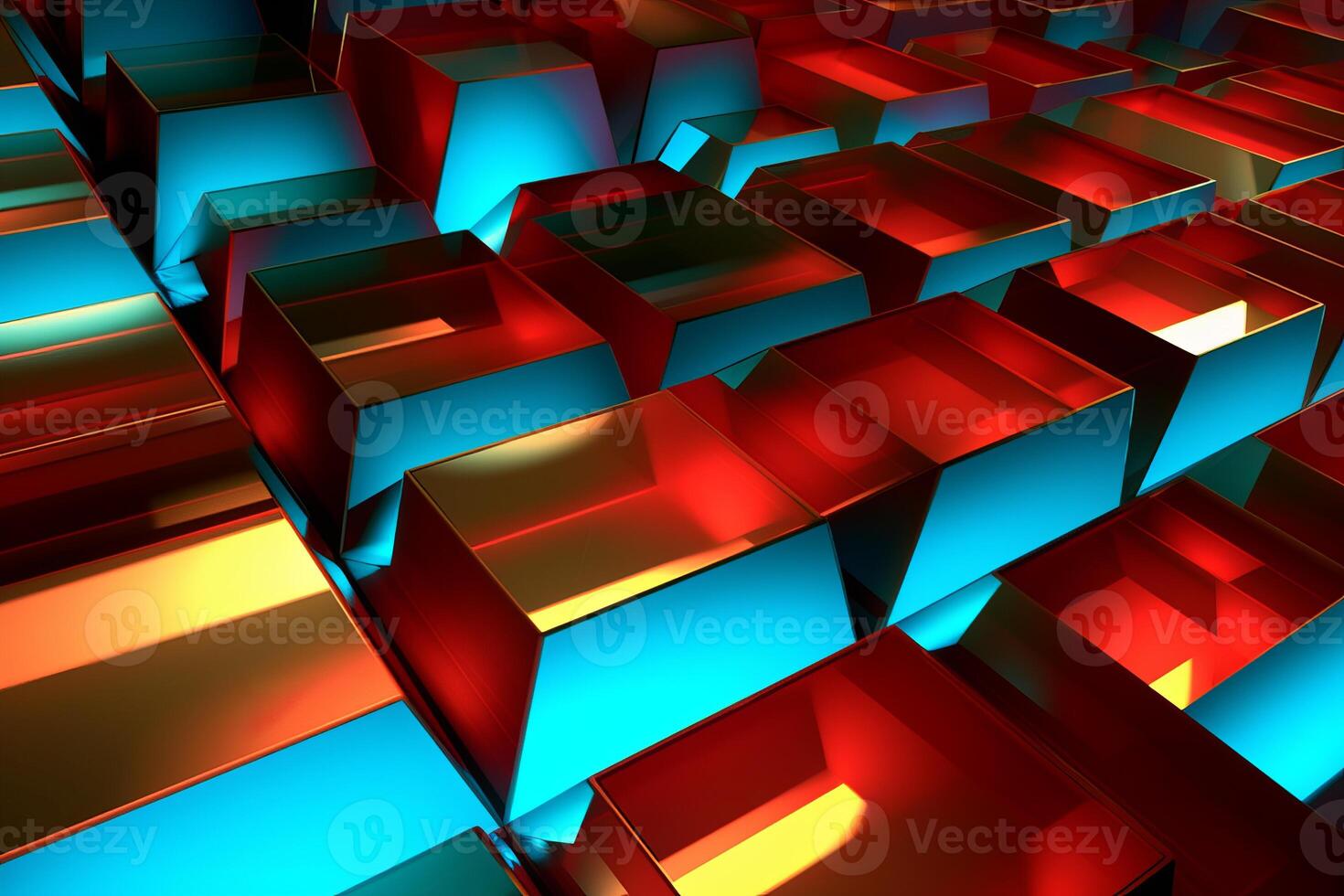 Sleek Modern Geometric Glowing Shapes Outline Background photo