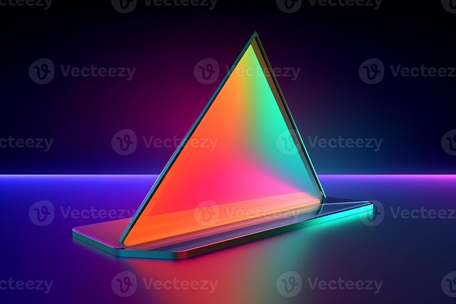 Sleek Modern Geometric Glowing Shapes Outline Background photo