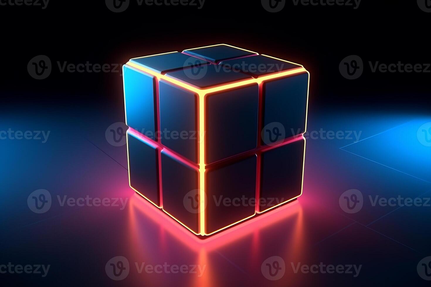 Sleek Modern Geometric Glowing Shapes Outline Background photo