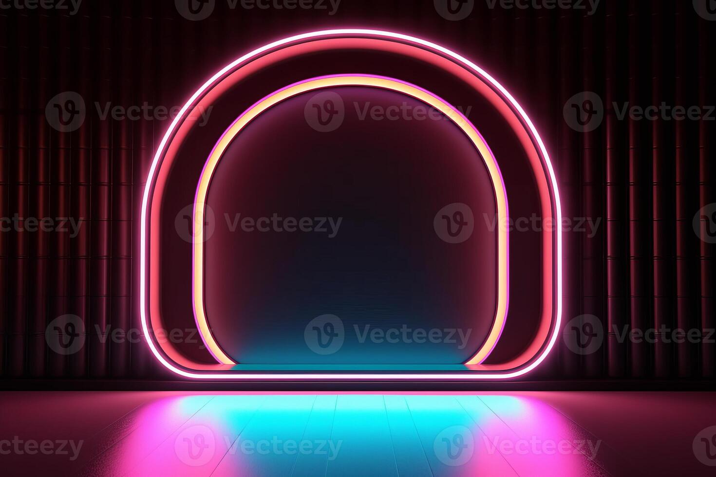 Sleek Modern Geometric Glowing Shapes Outline Background photo