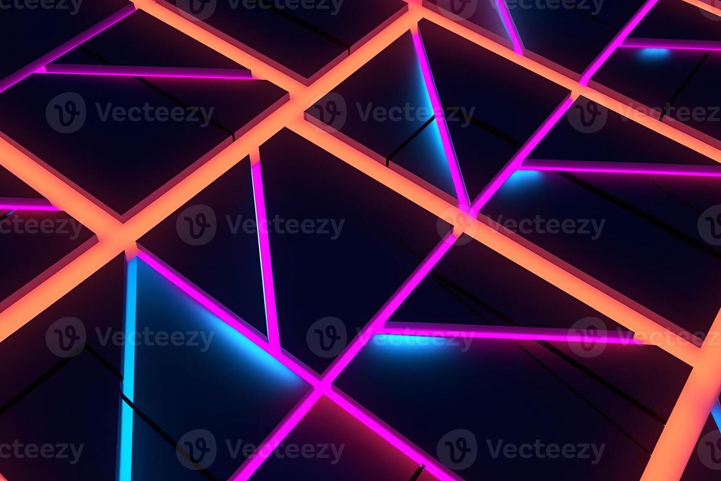 Sleek Modern Geometric Glowing Shapes Outline Background photo
