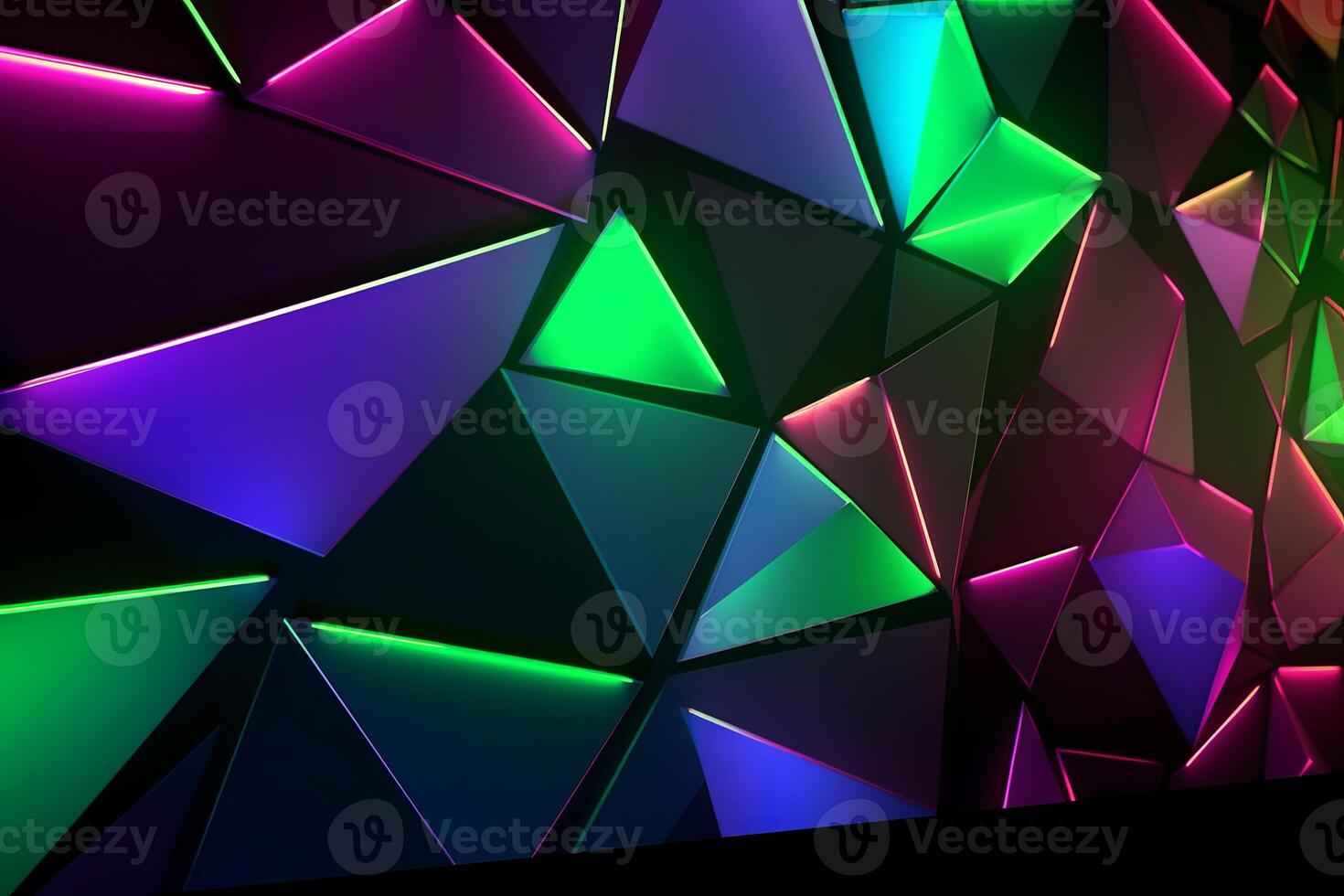 Sleek Modern Geometric Glowing Shapes Outline Background photo