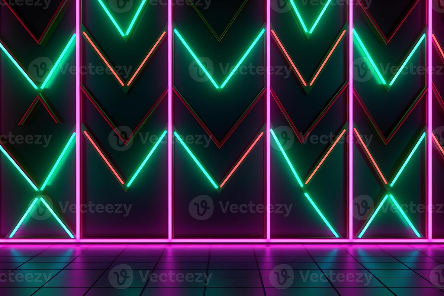Sleek Modern Geometric Glowing Shapes Outline Background photo