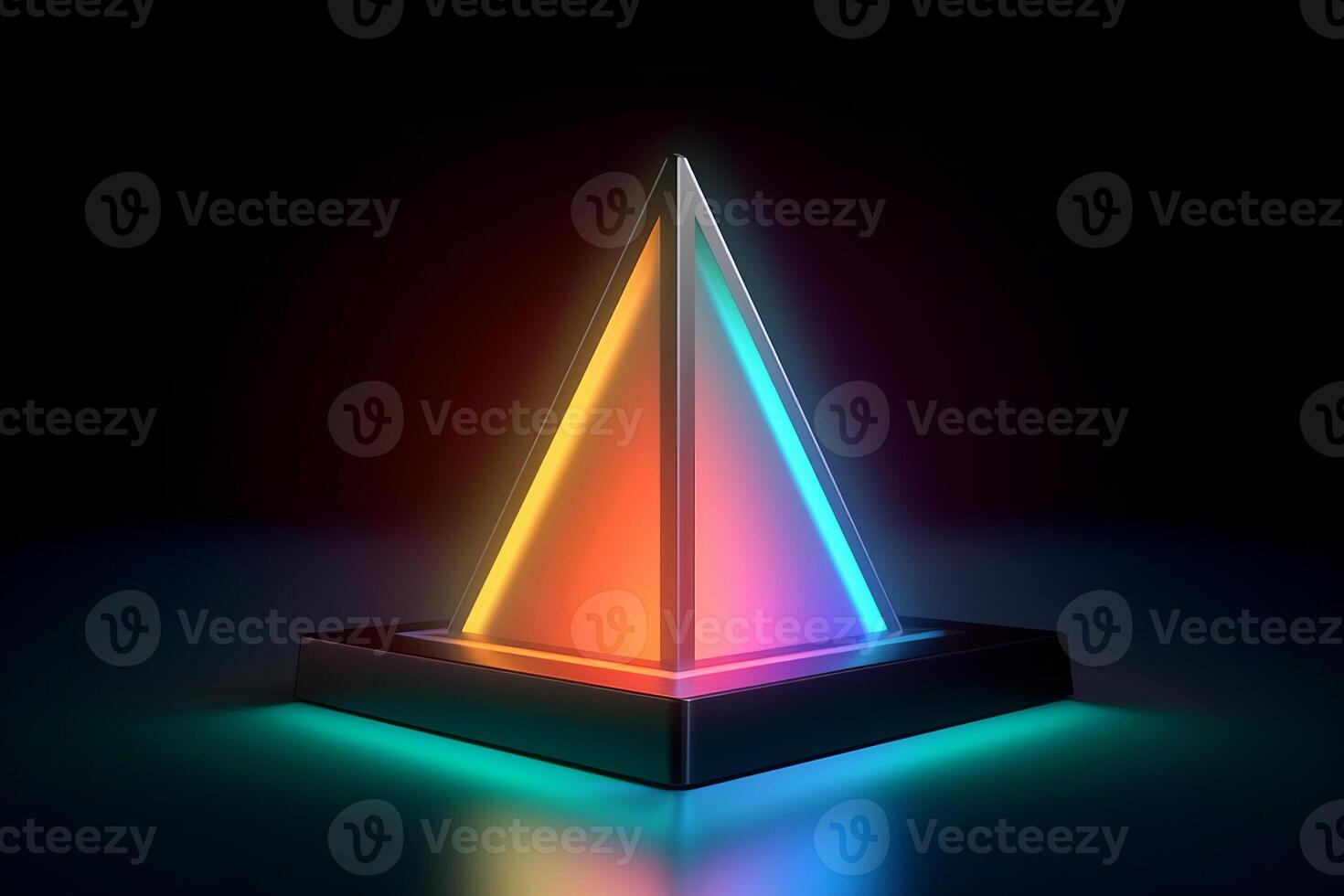 Sleek Modern Geometric Glowing Shapes Outline Background photo