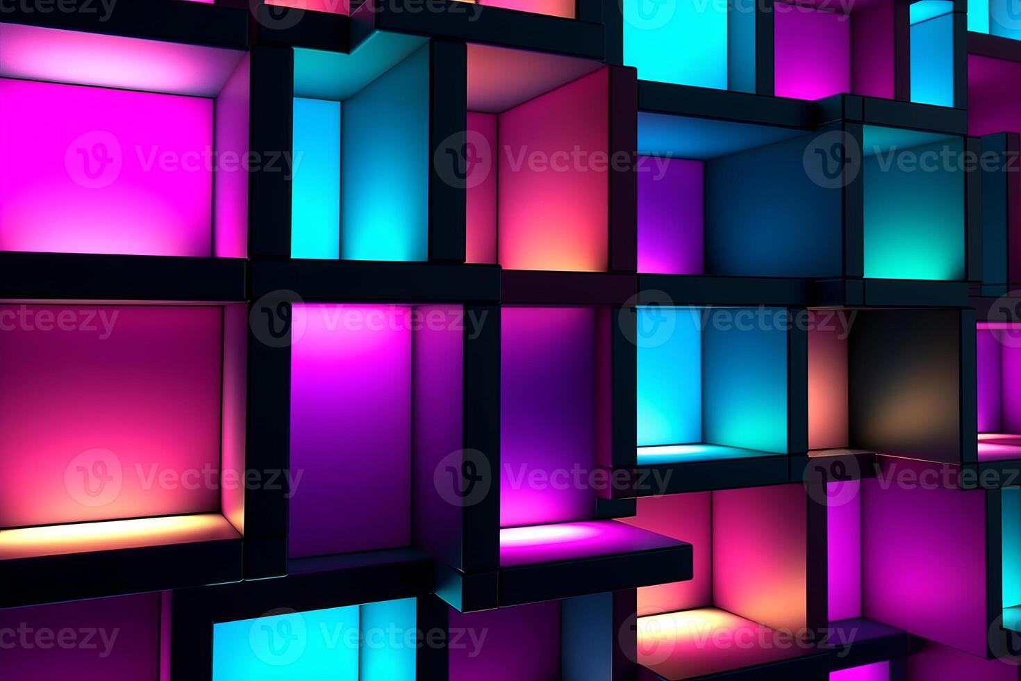 Sleek Modern Geometric Glowing Shapes Outline Background photo