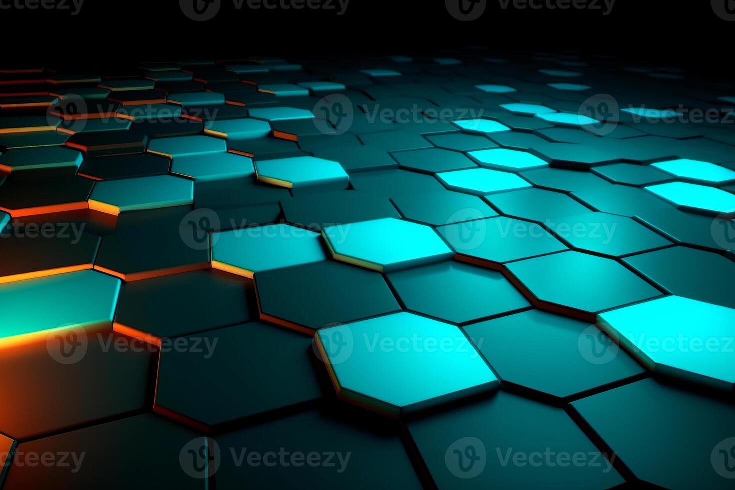 Sleek Modern Geometric Glowing Shapes Outline Background photo