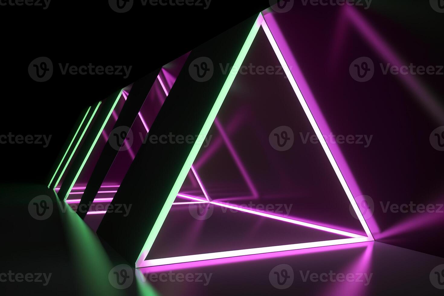 Sleek Modern Geometric Glowing Shapes Outline Background photo