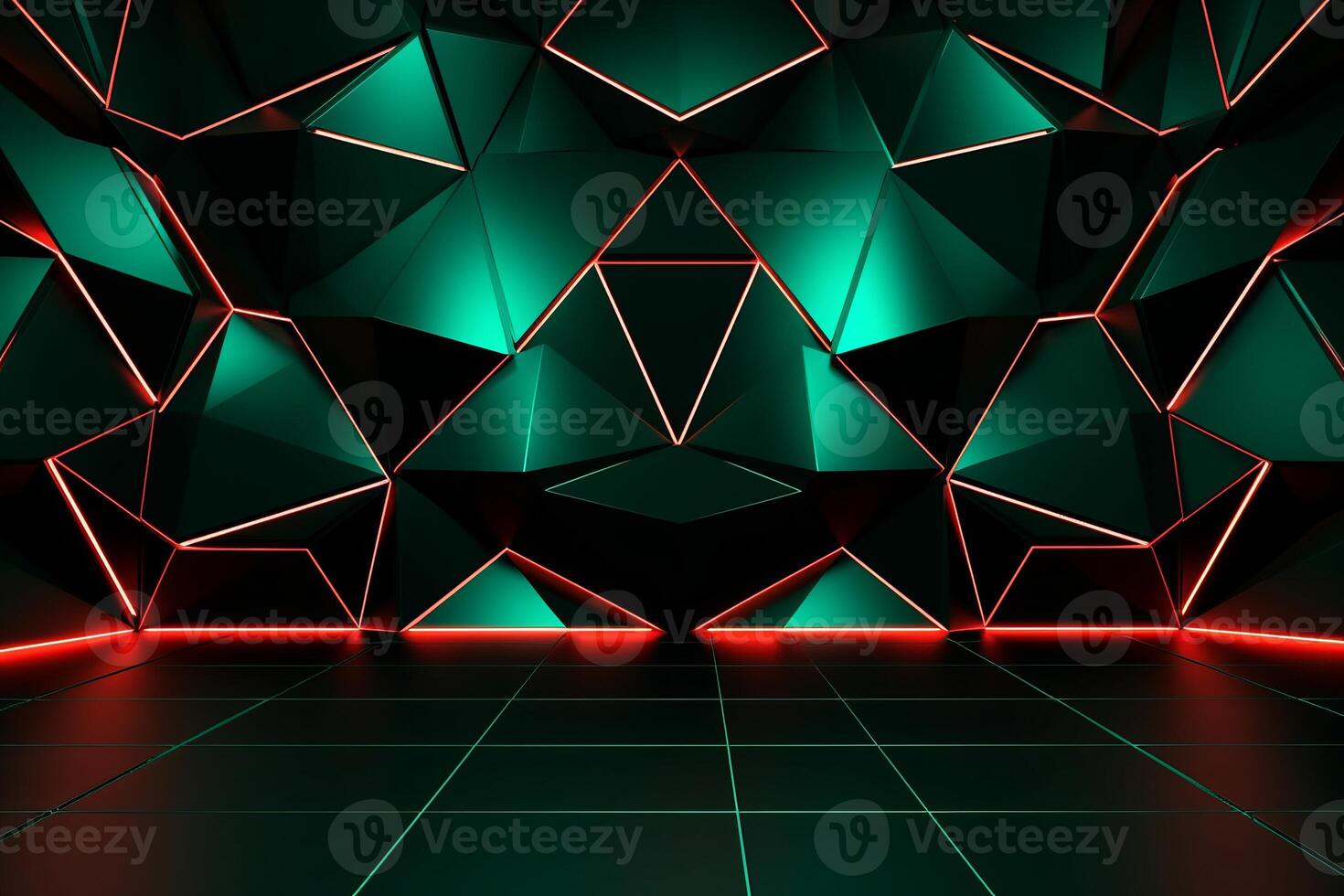 Sleek Modern Geometric Glowing Shapes Outline Background photo