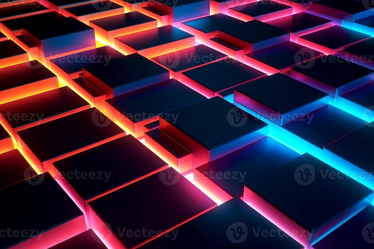 Sleek Modern Geometric Glowing Shapes Outline Background photo