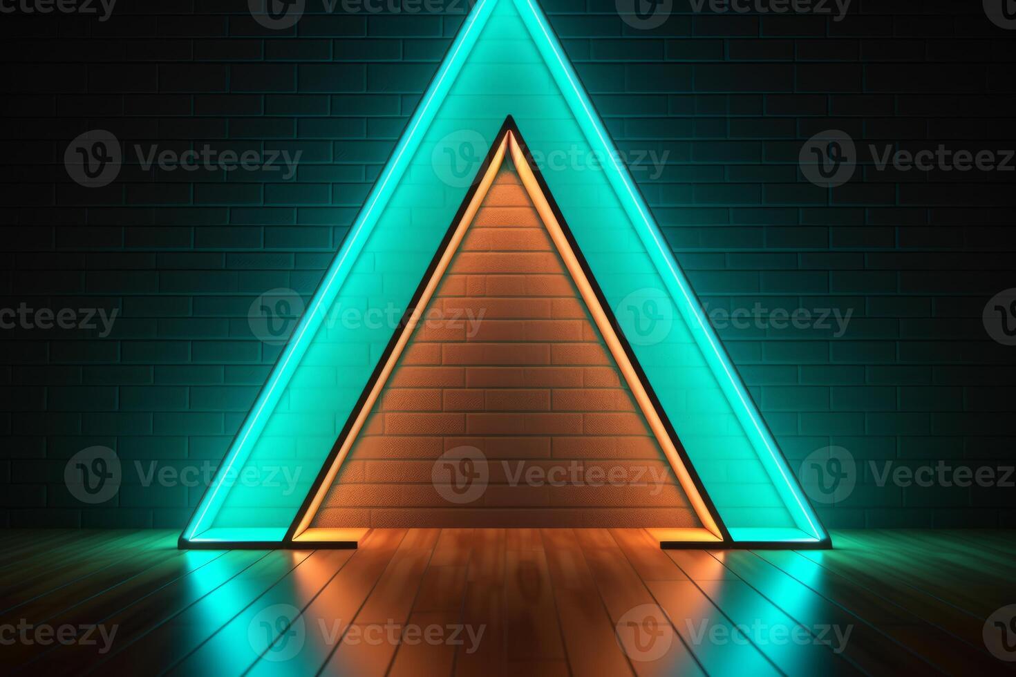 Sleek Modern Geometric Glowing Shapes Outline Background photo