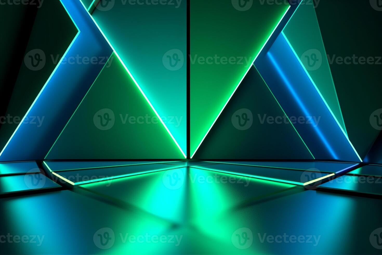 Sleek Modern Geometric Glowing Shapes Outline Background photo