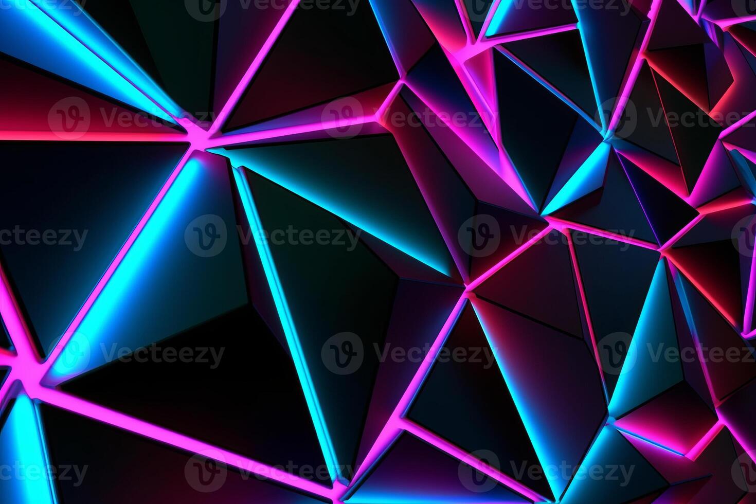 Sleek Modern Geometric Glowing Shapes Outline Background photo
