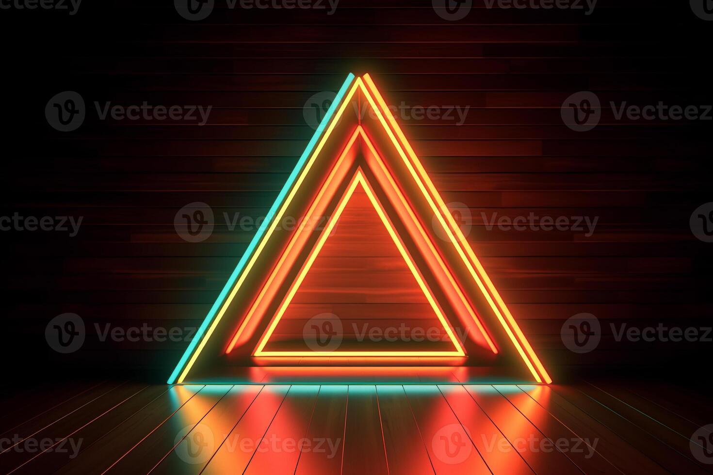 Sleek Modern Geometric Glowing Shapes Outline Background photo