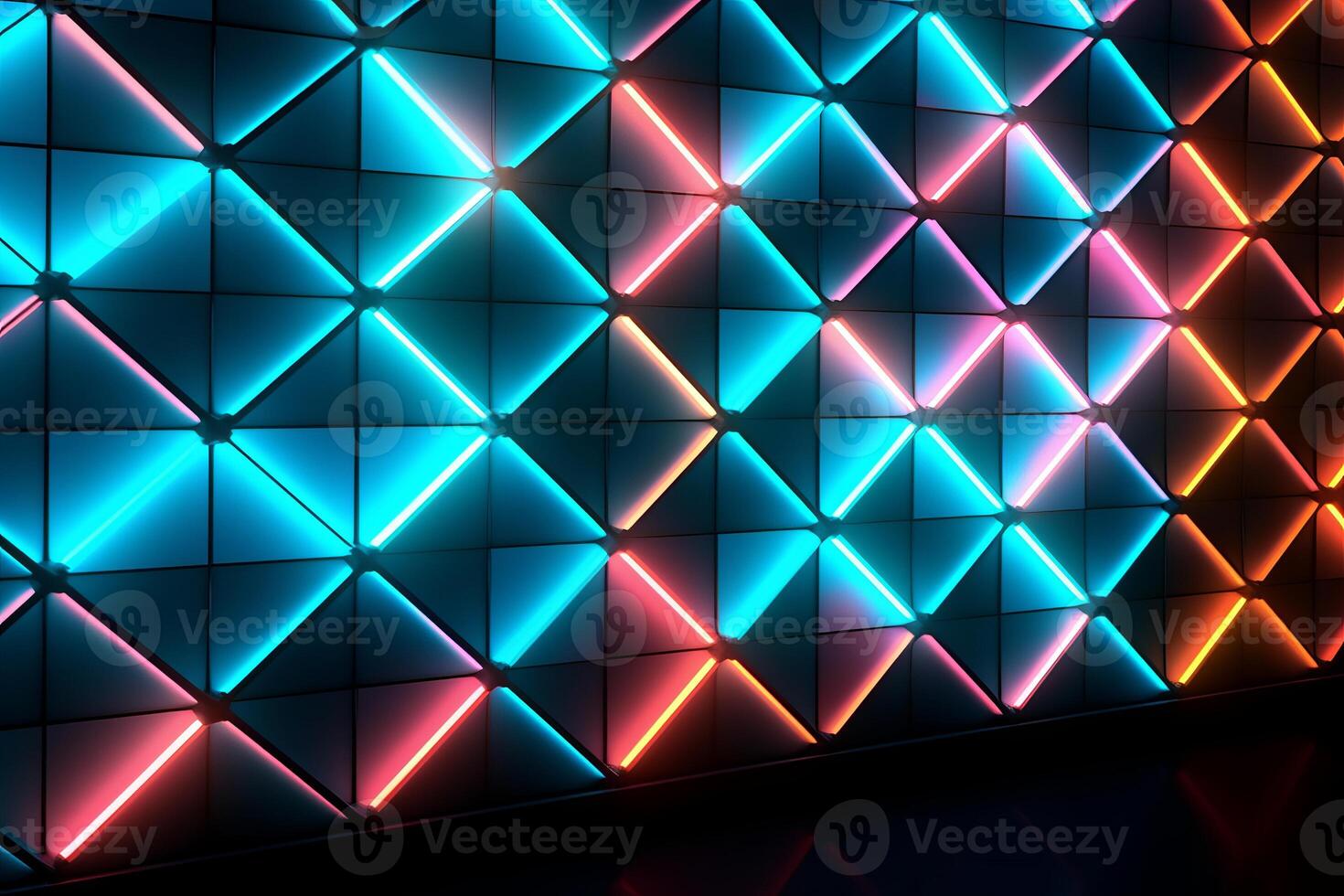 Sleek Modern Geometric Glowing Shapes Outline Background photo