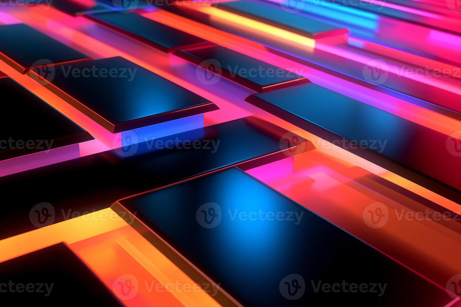 Sleek Modern Geometric Glowing Shapes Outline Background photo