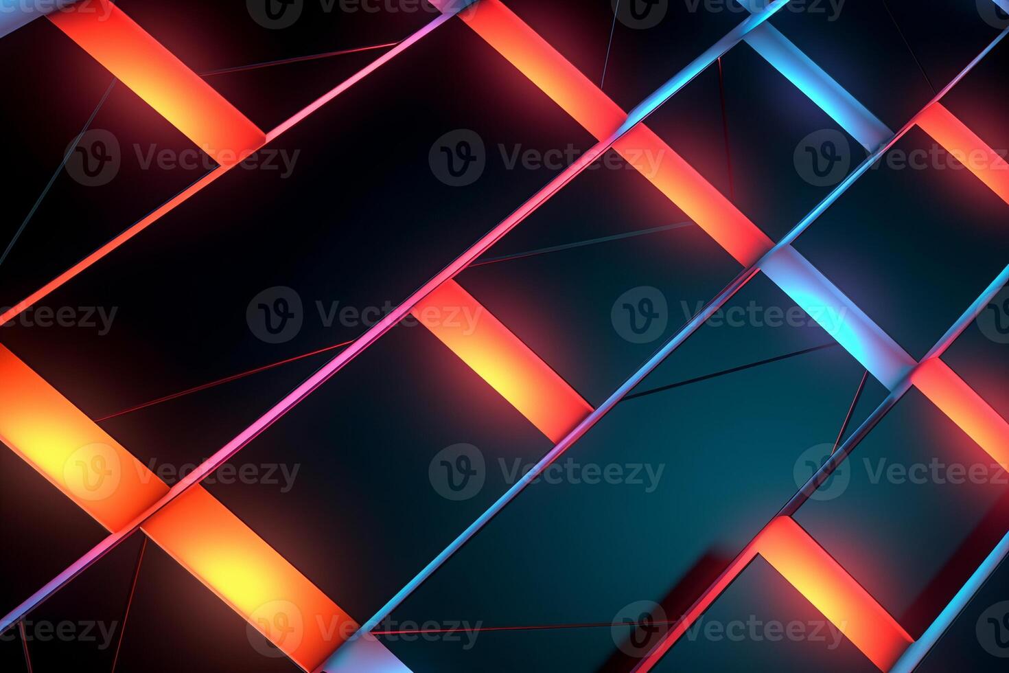 Sleek Modern Geometric Glowing Shapes Outline Background photo