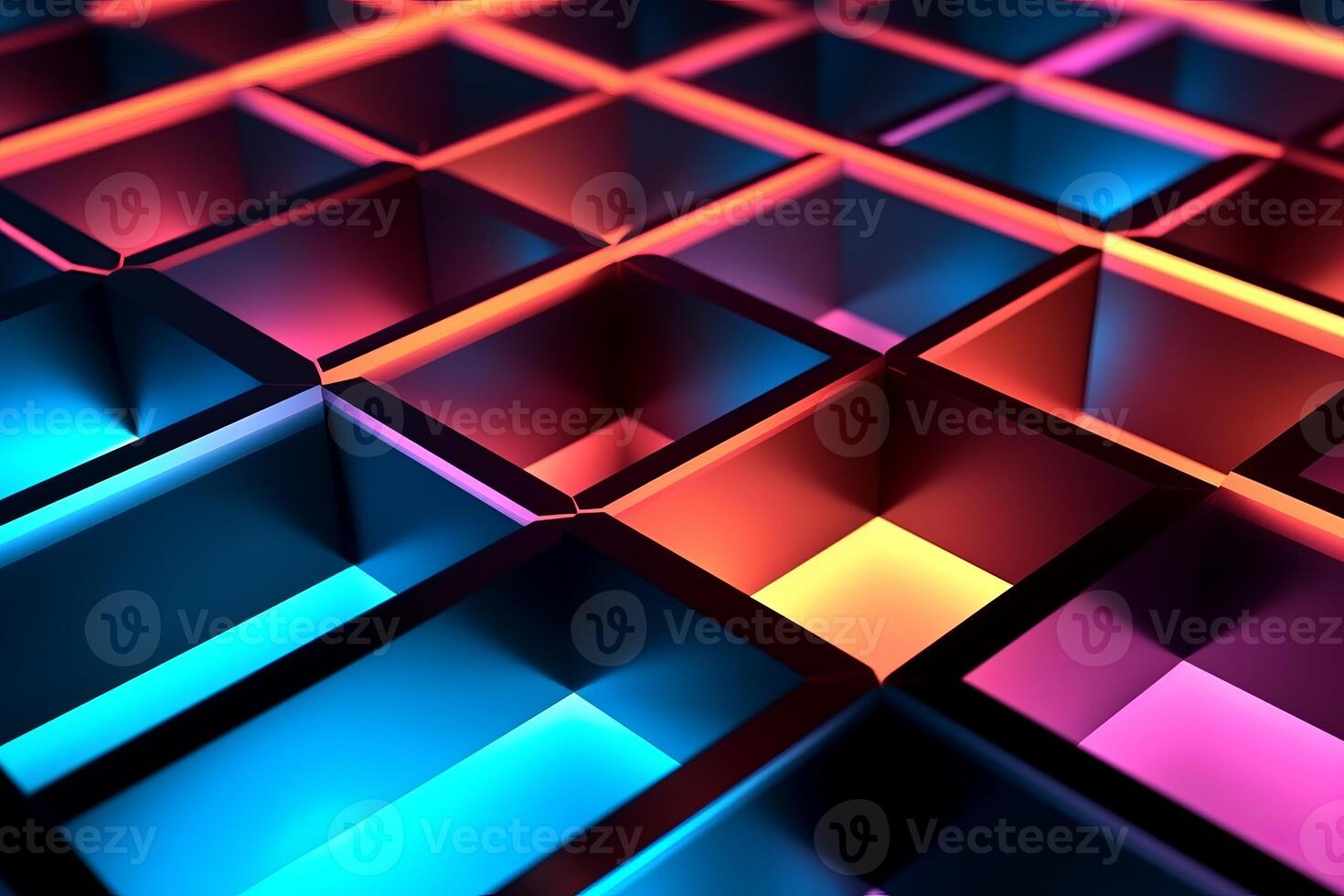 Sleek Modern Geometric Glowing Shapes Outline Background photo