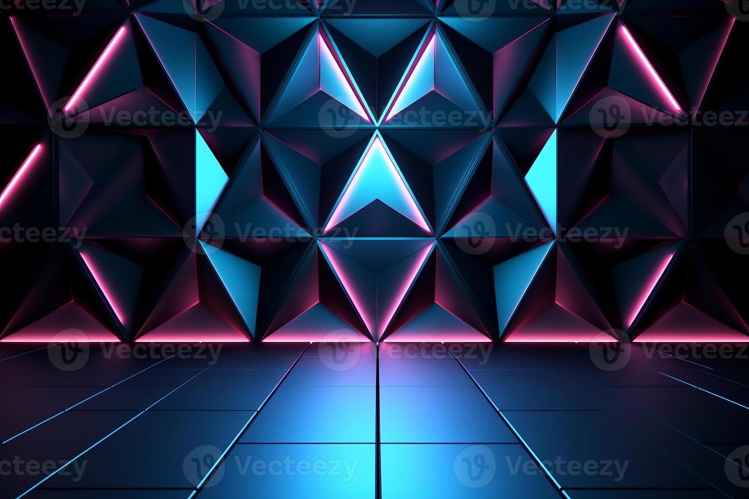 Sleek Modern Geometric Glowing Shapes Outline Background photo