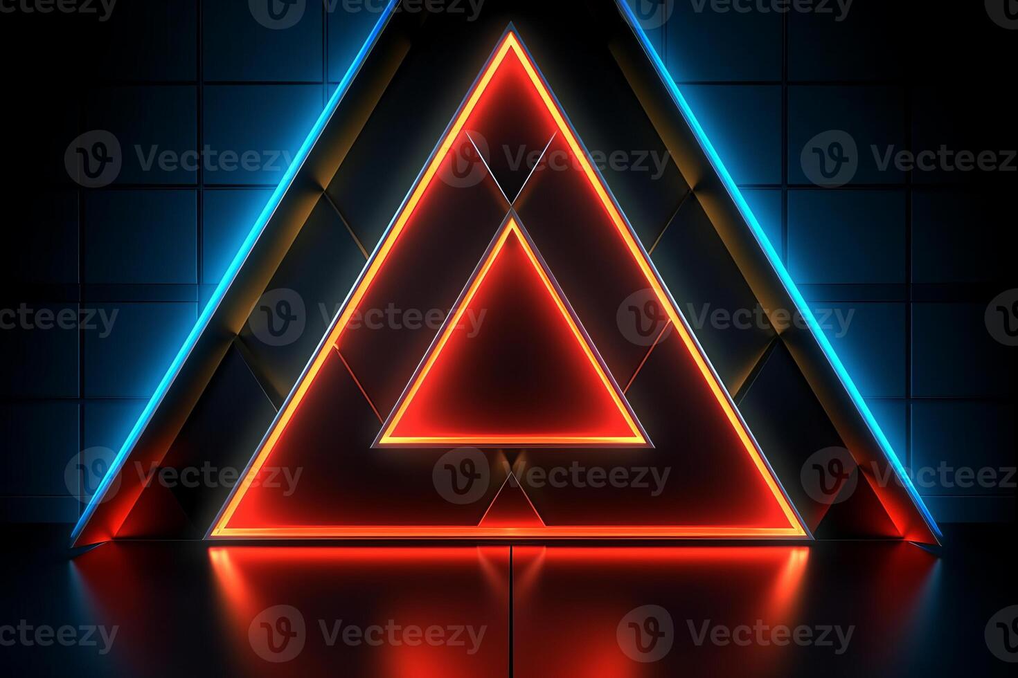 Sleek Modern Geometric Glowing Shapes Outline Background photo