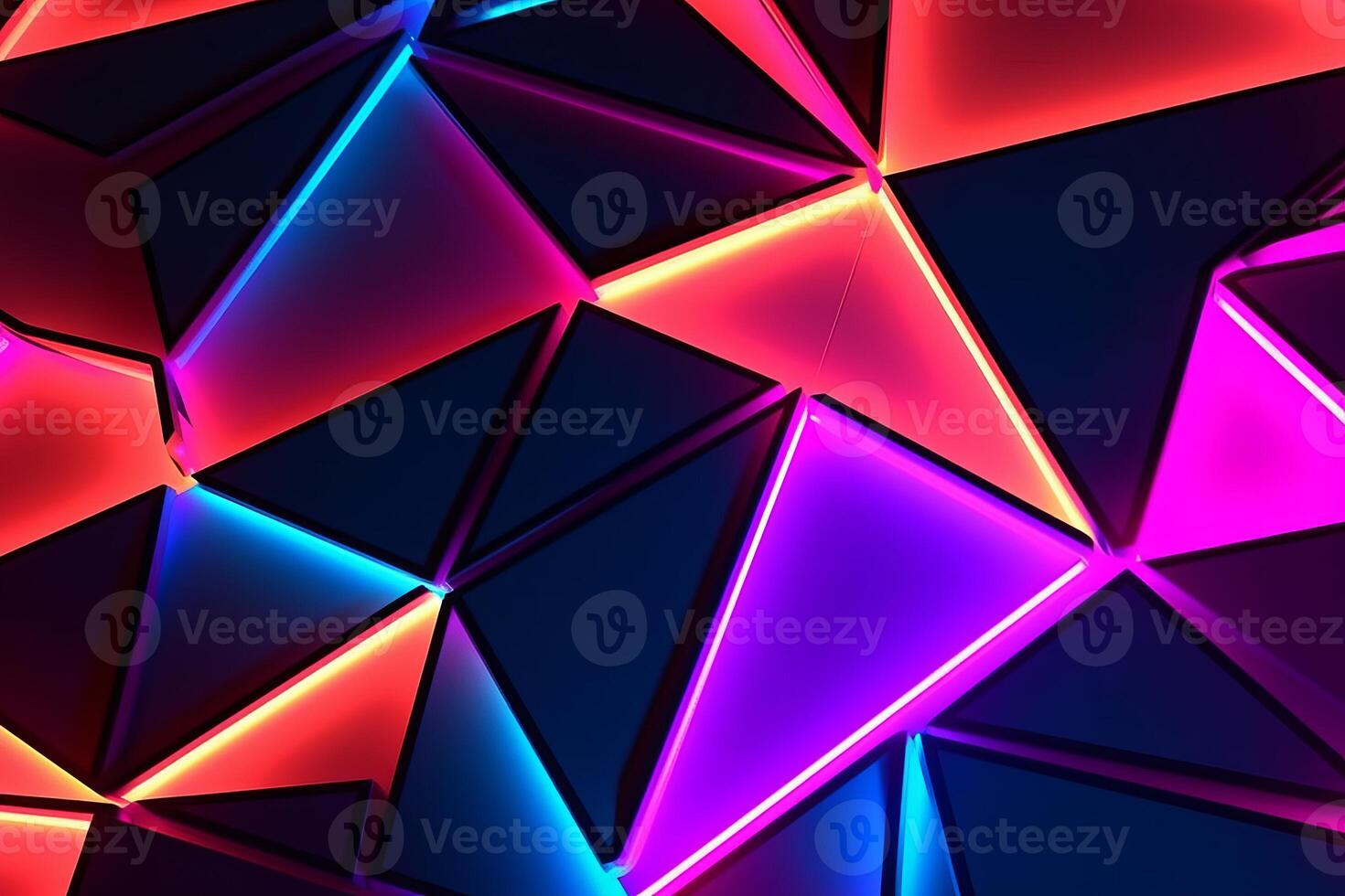 Sleek Modern Geometric Glowing Shapes Outline Background photo