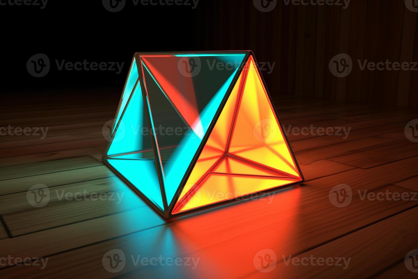Sleek Modern Geometric Glowing Shapes Outline Background photo