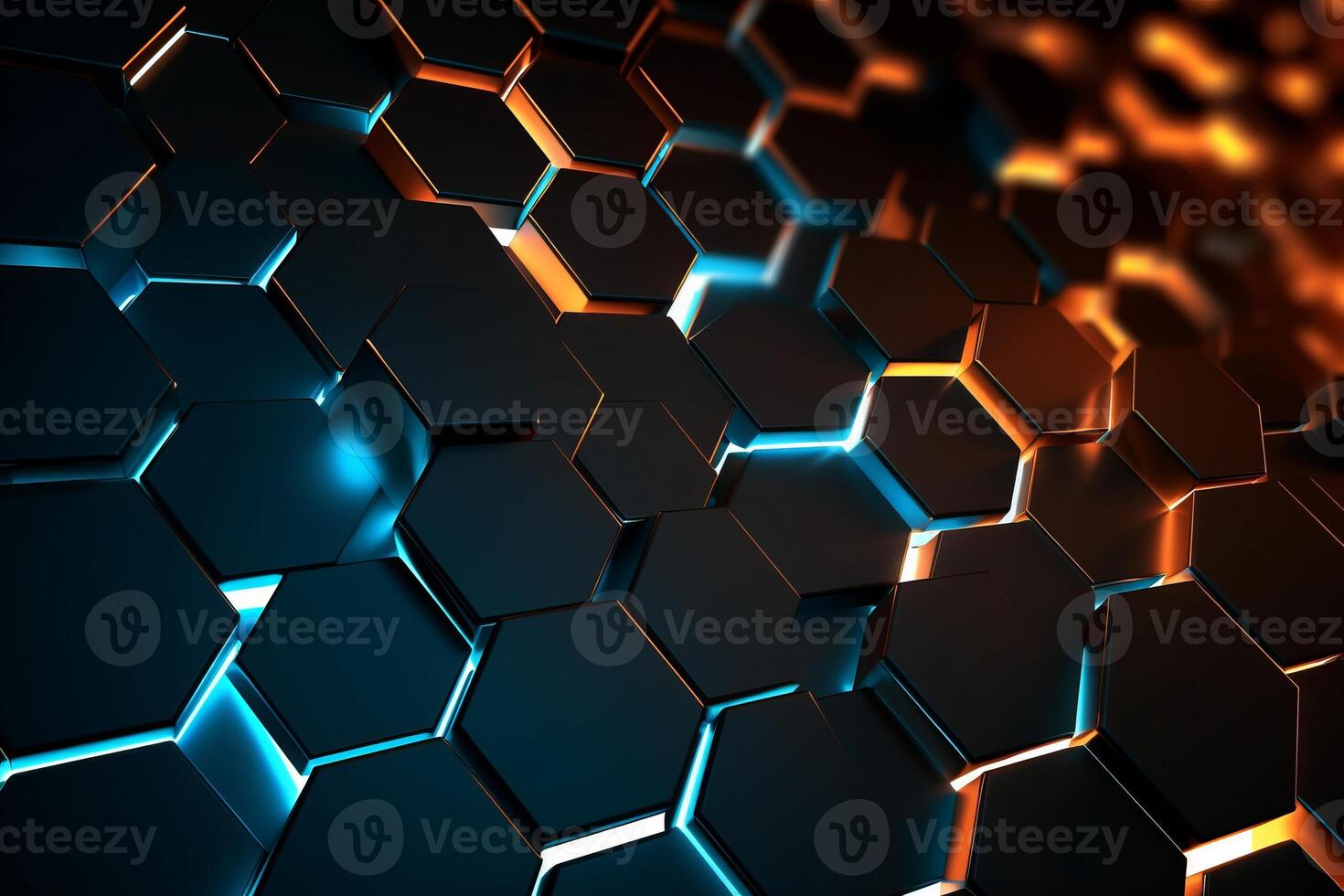 Sleek Modern Geometric Glowing Shapes Outline Background photo