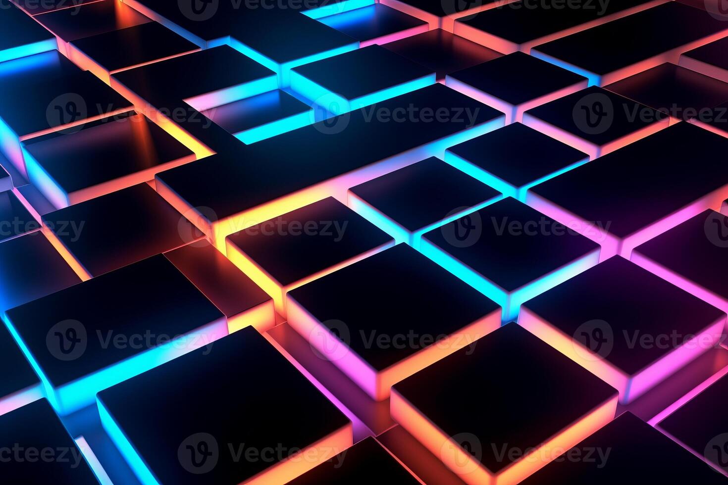 Sleek Modern Geometric Glowing Shapes Outline Background photo