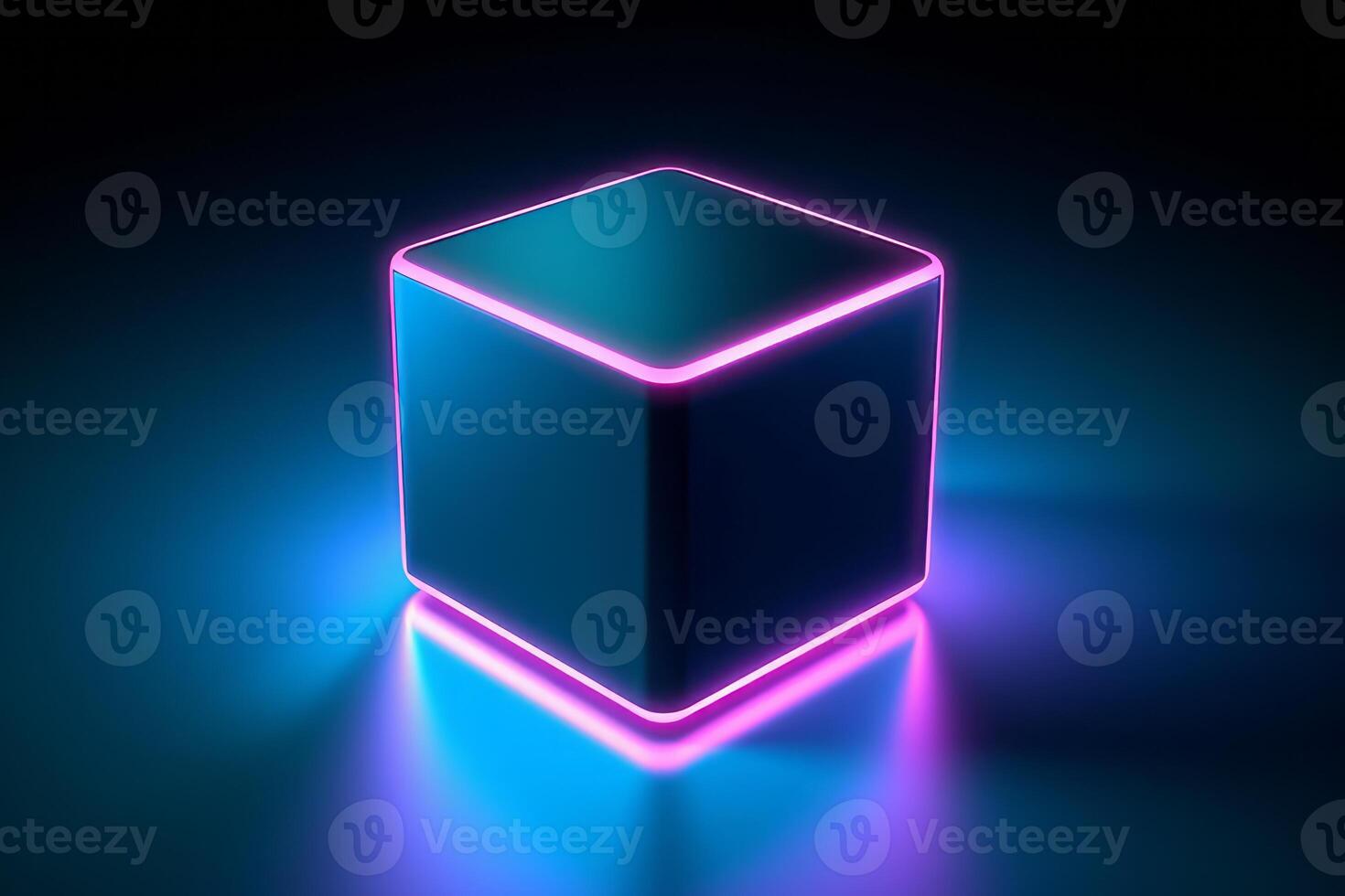 Sleek Modern Geometric Glowing Shapes Outline Background photo