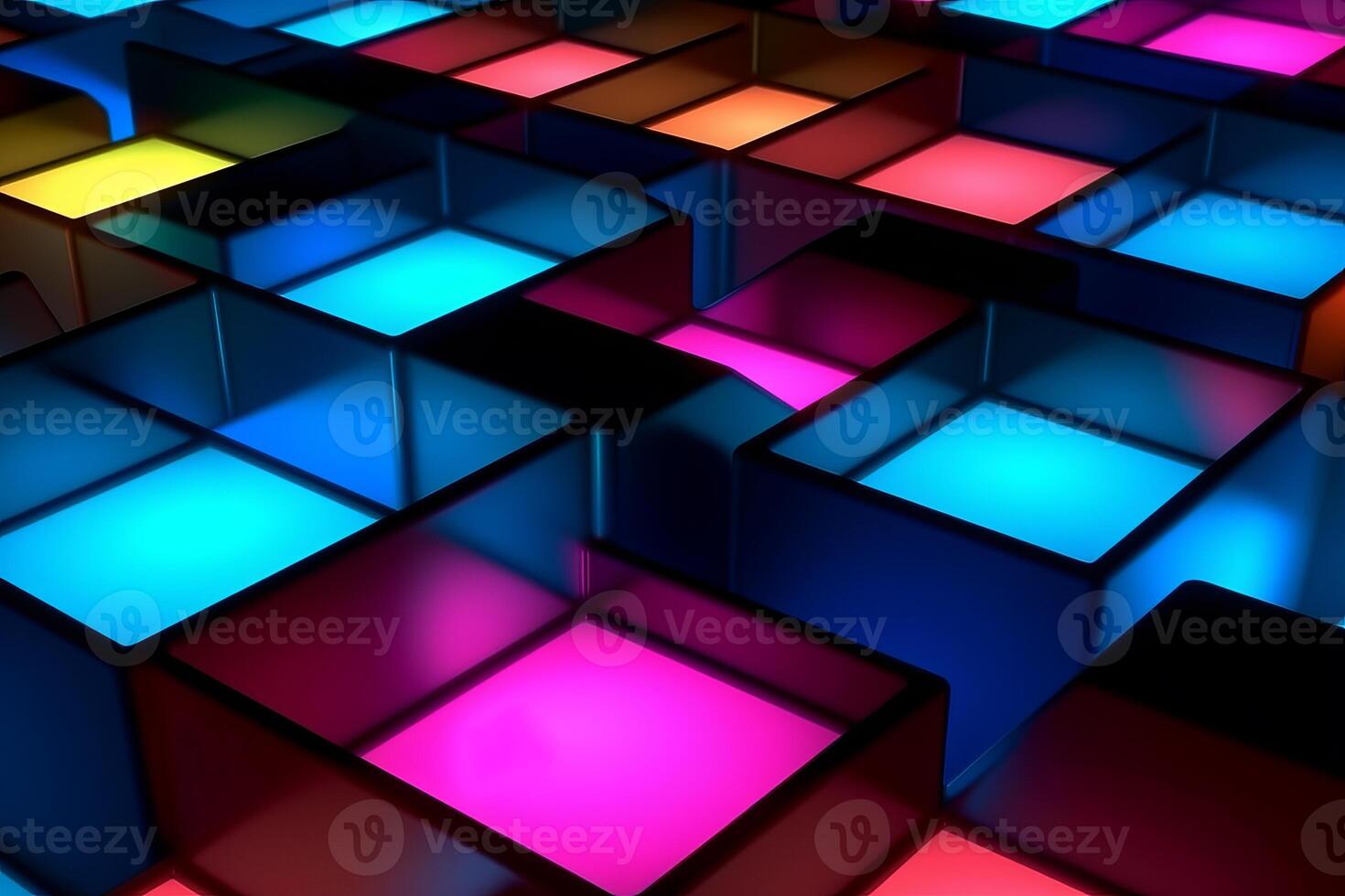 Sleek Modern Geometric Glowing Shapes Outline Background photo