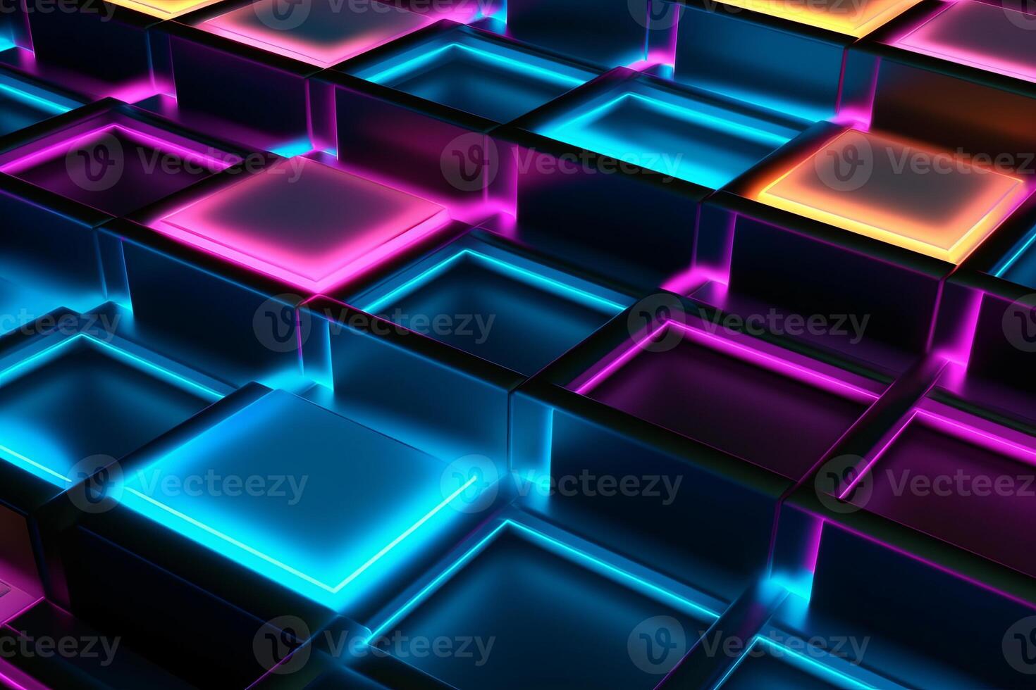 Sleek Modern Geometric Glowing Shapes Outline Background photo