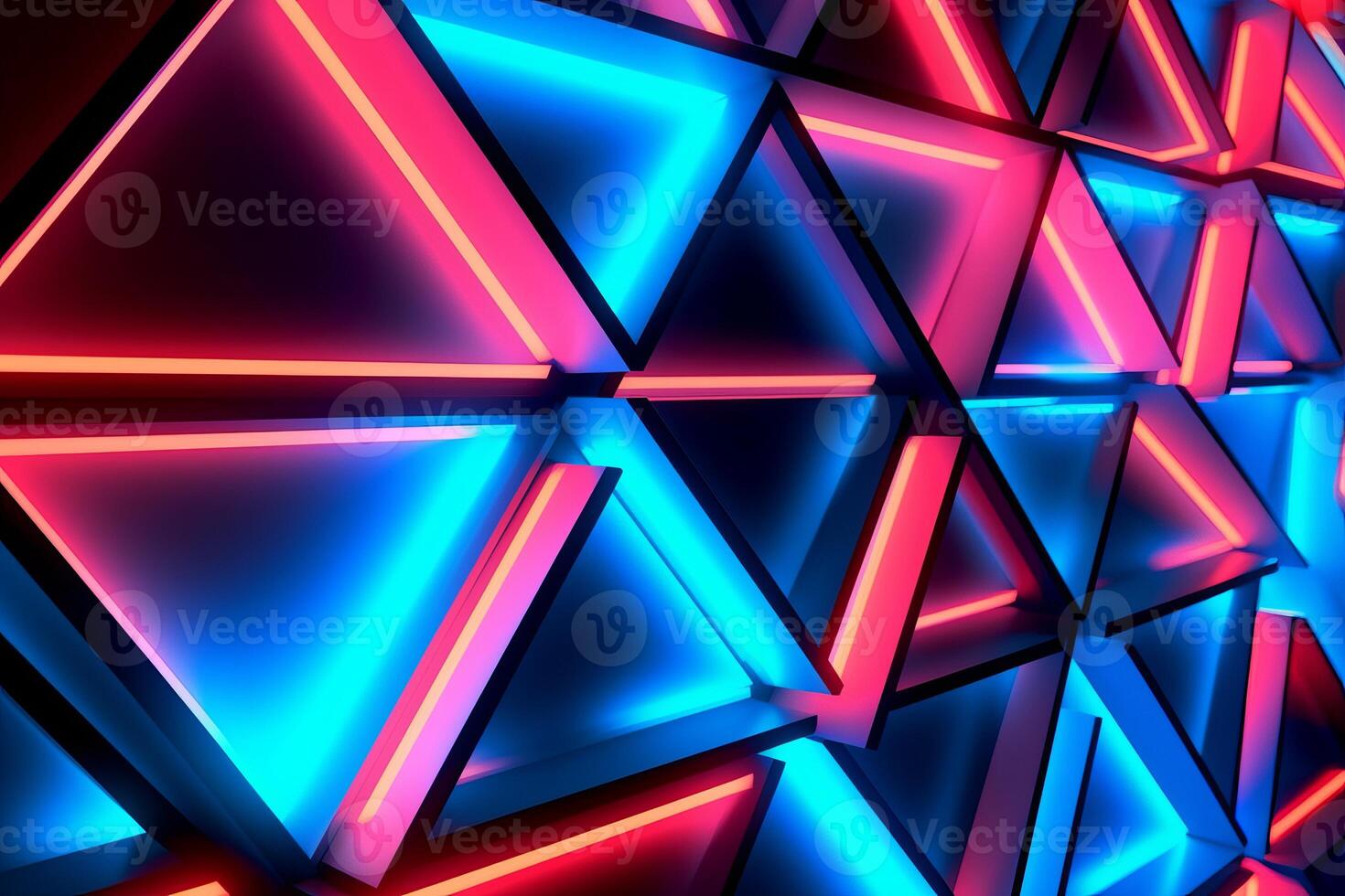 Sleek Modern Geometric Glowing Shapes Outline Background photo