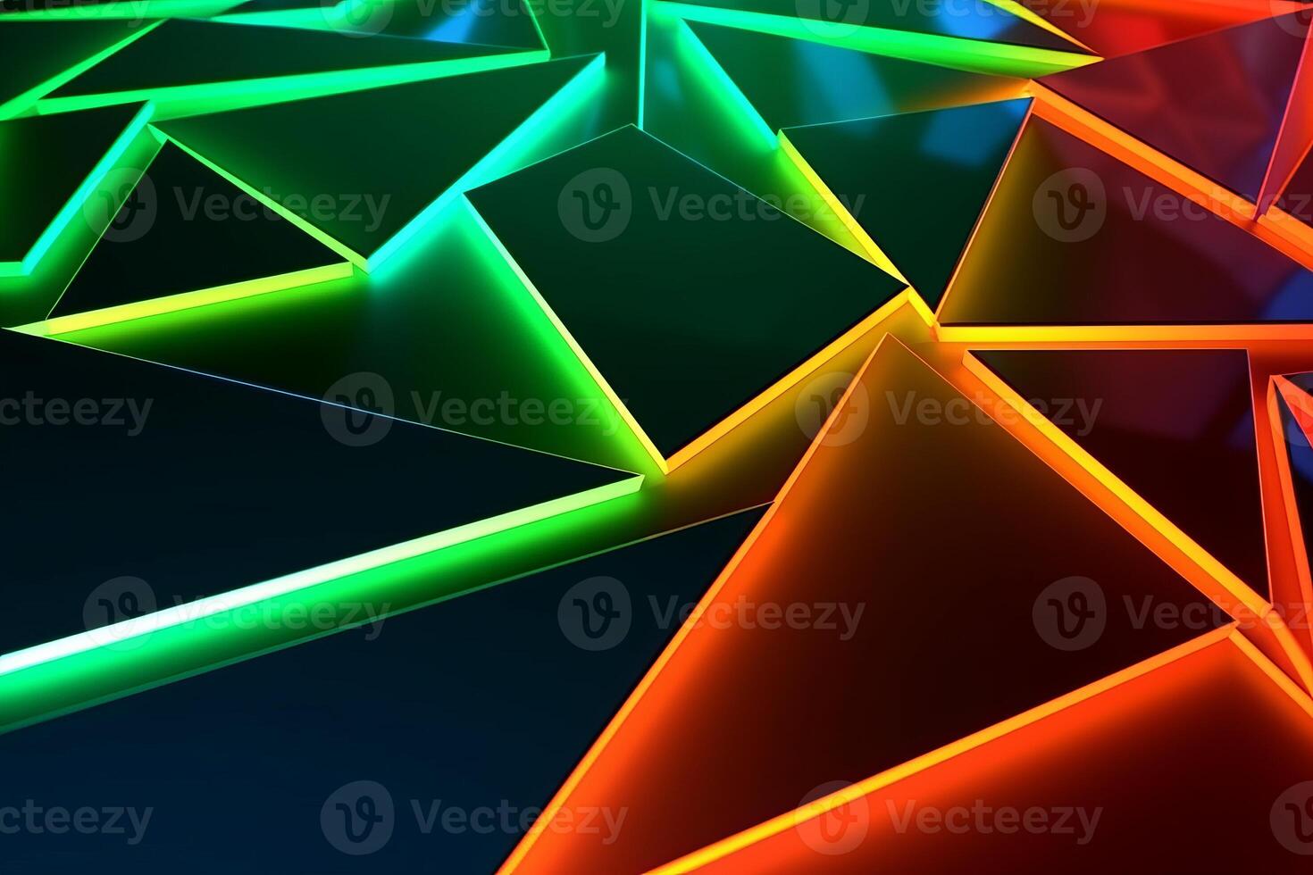 Sleek Modern Geometric Glowing Shapes Outline Background photo