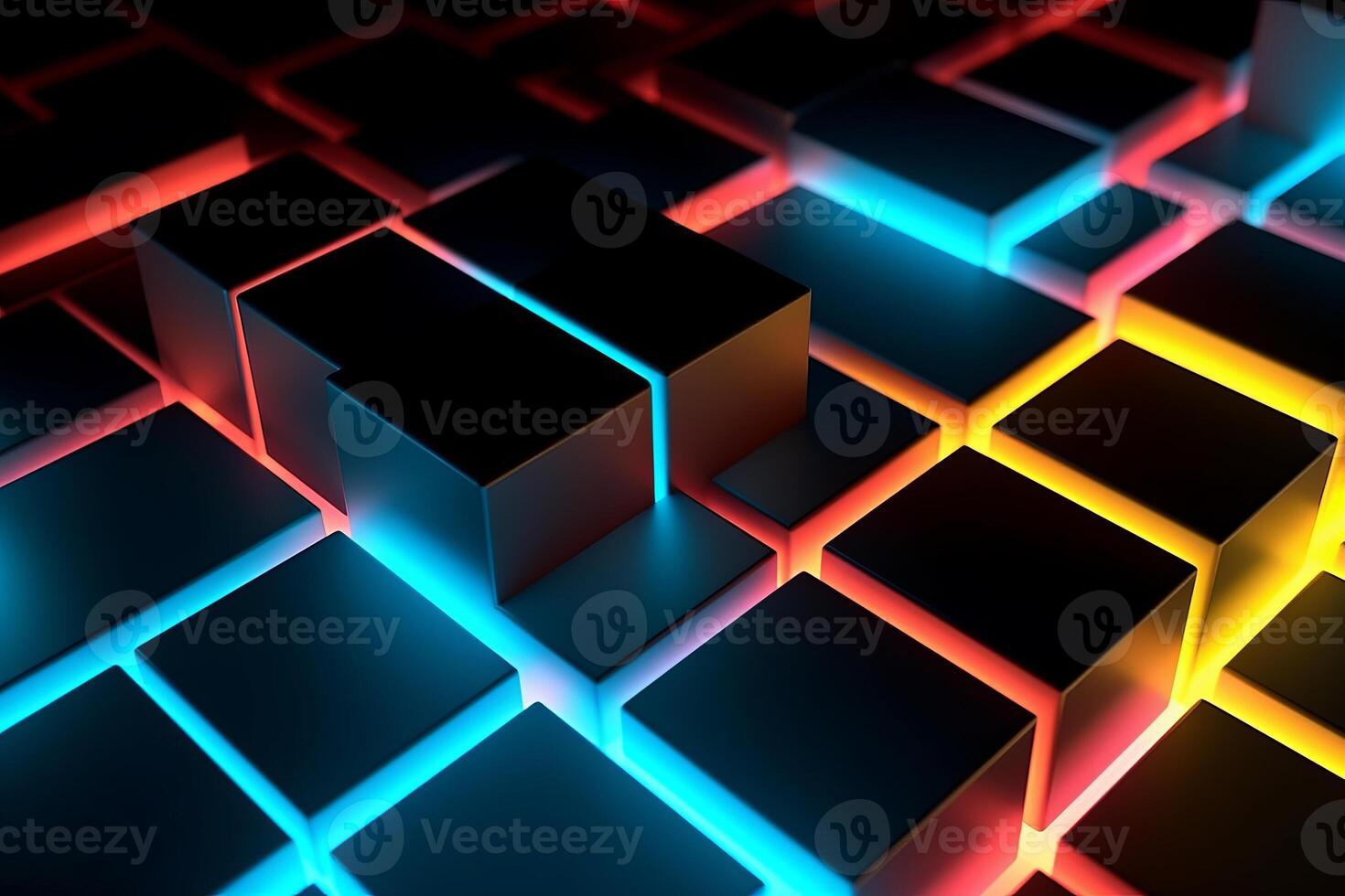 Sleek Modern Geometric Glowing Shapes Outline Background photo