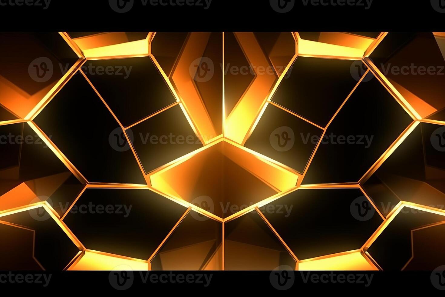 Sleek Modern Geometric Glowing Shapes Outline Background photo